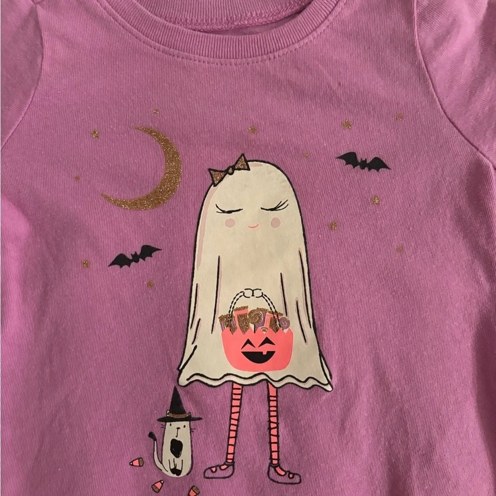 Baby Gap Ghost Halloween Purple Long Sleeve